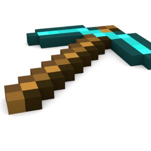 minecraft, wallpaper, pickaxe