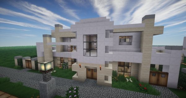 minecraft, architecture, modern architecture