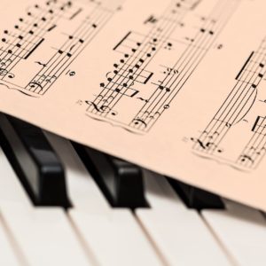 piano, music score, music sheet